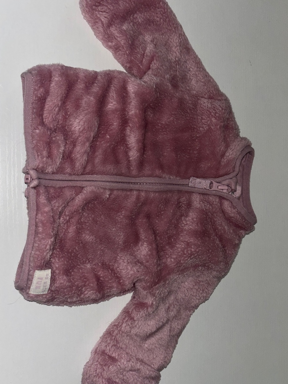 Carter's: Mauve Pink Faux Fur Zip Jacket